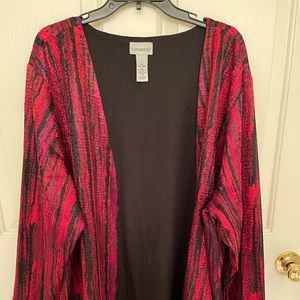 Catherines Black and Red Cardigan
